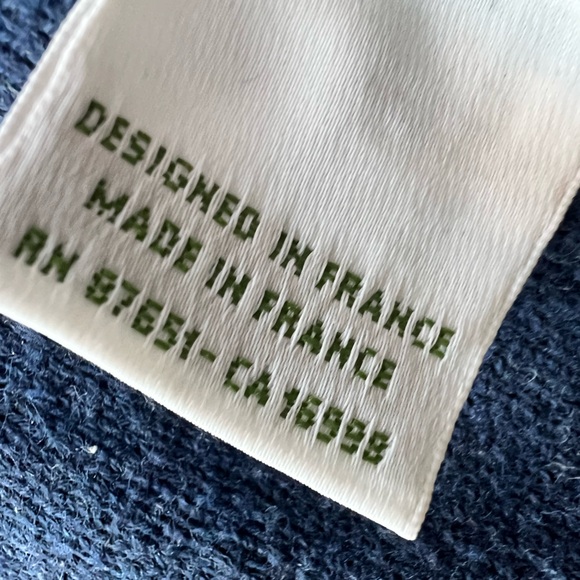 Lacoste “Roland Garros” Paris Collection Navy Blue Men's Cardigan Sweater-France - Picture 6 of 6